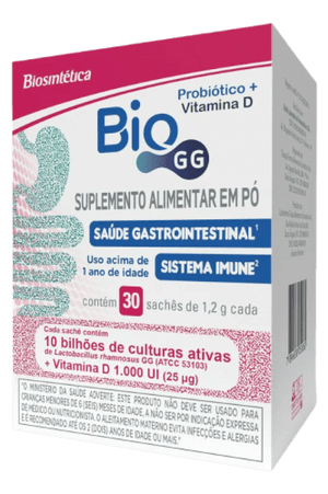 Produto Probiótico bio gg 10bi + vitamina d 1000ui 30 sachês foto 1