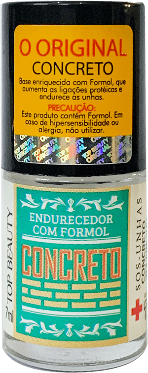 Produto Esmalte top beauty sos unhas - concreto 7ml (base endurecedora com formol) foto 1