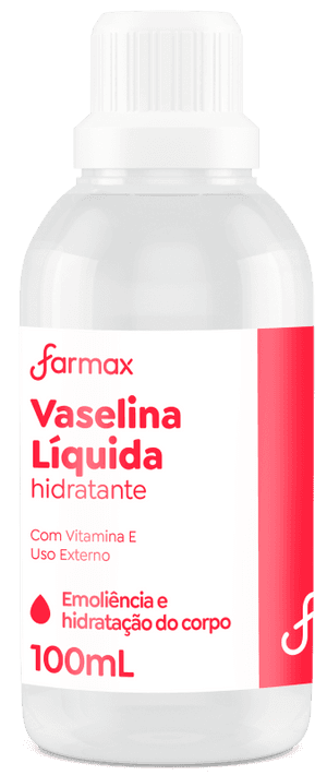 Produto Vaselina líquida hidratante 100ml farmax


 foto 1
