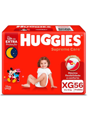 Produto Fralda descartável infantil huggies maxima protecao hiper xg 56 unidades foto 1