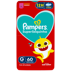 Produto Fralda pampers supersequinha super g 60un foto 1