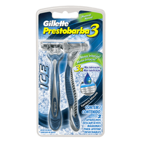 Produto Aparelho de barbear prestobarba 3 ice com 2 unidades foto 1