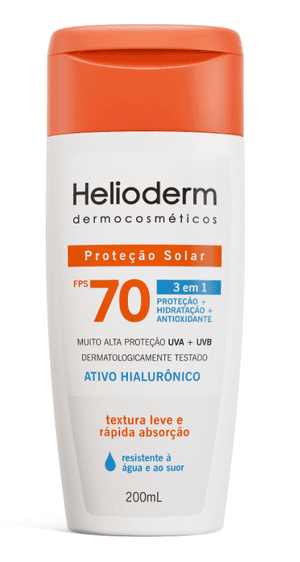 Produto Protetor solar corporal fps70 200ml helioderm foto 1