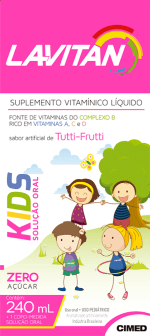 Produto Lavitan kids 240ml cimed tutti fruit
 foto 1