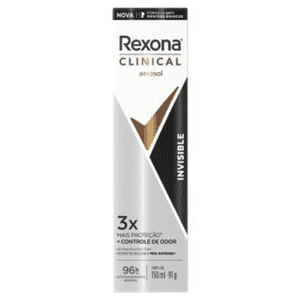Produto Antitranspirante aerossol rexona clinical invisible 150ml spray foto 1
