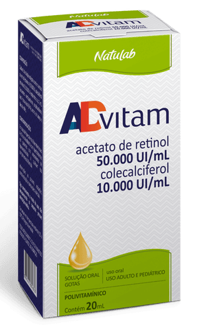 Produto Vitamina ad-vitam gotas 20ml natulab foto 1